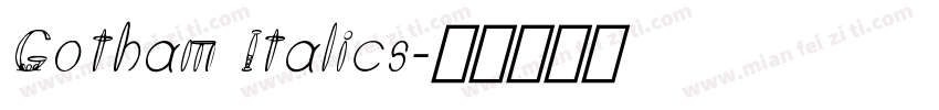 Gotham Italics字体转换